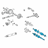 OEM Toyota Sequoia Axle Shaft Assembly Diagram - 42330-0C020