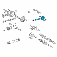 OEM 2019 Toyota Sequoia Pinion Assembly Diagram - 41201-09860