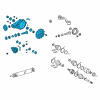 OEM Toyota Sequoia Differential Carrier Diagram - 41110-34541