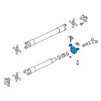 OEM 2018 Lincoln Navigator Center Bearing Diagram - JL1Z-4A499-D