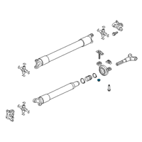 OEM Ford C-Max Bracket Lock Nut Diagram - -W713095-S437