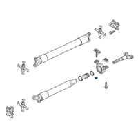 OEM Ford Police Responder Hybrid Bracket Lock Nut Diagram - -W713095-S437