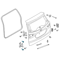 OEM 2021 Ford EcoSport Upper Hinge Bolt Diagram - -W714656-S442