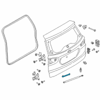 OEM 2021 Ford EcoSport Lower Weatherstrip Diagram - CN1Z-6120700-A