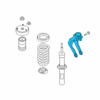 OEM BMW X6 Right Strut Bracket Spring Diagram - 31-12-6-851-592