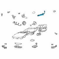 OEM 2009 Lexus LS600h Cord, Headlamp Diagram - 81125-50430