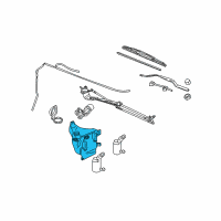 OEM 2005 Chevrolet Uplander Container Asm, Windshield Washer Solvent Diagram - 19120009