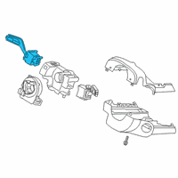 OEM 2022 Ford Police Interceptor Utility Headlamp Switch Diagram - LB5Z-13341-BA