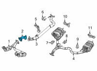 OEM 2022 Jeep Grand Wagoneer EXHAUST EXTENSION Diagram - 68498315AA