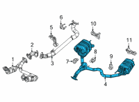 OEM Jeep Grand Wagoneer EXHAUST Diagram - 68436891AA