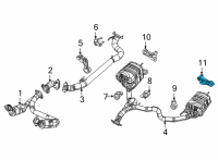 OEM 2022 Jeep Grand Wagoneer EXHAUST ISOLATOR Diagram - 68455066AB