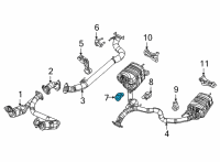 OEM Jeep EXHAUST ISOLATOR Diagram - 68455062AB