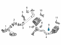 OEM 2022 Jeep Grand Wagoneer EXHAUST ISOLATOR Diagram - 68455063AB