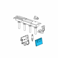 OEM 2006 Saturn Ion Engine Control Module Assembly Diagram - 19369984