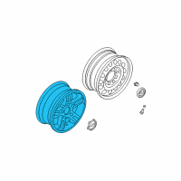 OEM Kia Sorento Wheel Assembly-Aluminum Diagram - 529103E600