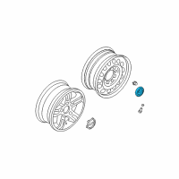 OEM 2003 Kia Sorento Hub Cap Diagram - 529603E000