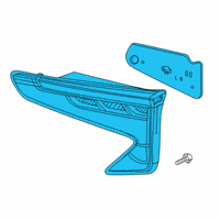 OEM Acura RDX Light Assembly R Lid Diagram - 34150-TJB-A01