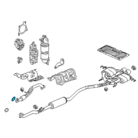 OEM 2015 Honda Accord Gasket, Exhuast Pipe Diagram - 18302-SP0-003