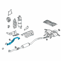 OEM 2017 Honda Civic Pipe, Exhuast (A) Diagram - 18210-TGG-A51