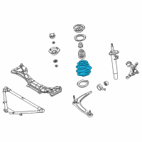OEM 2003 BMW 330xi Front Coil Spring Diagram - 31-33-1-093-085