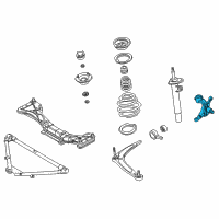 OEM 2006 BMW 325Ci Left King Pin Diagram - 31-21-1-096-429