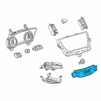 OEM 2021 Cadillac XT5 Dash Control Unit Diagram - 84295779