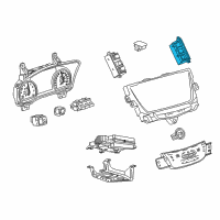 OEM 2018 Cadillac XT5 Hazard Switch Diagram - 84162463