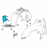 OEM Cadillac XTS Splash Shield Diagram - 23254570