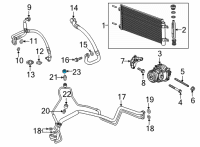 OEM Chevrolet Trax Liquid Line Cap Diagram - 95422878