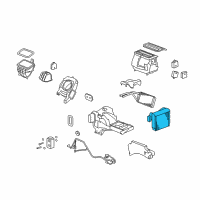 OEM Hummer H3 Evaporator Asm-A/C Diagram - 24301327