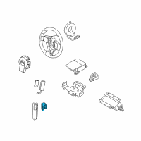 OEM 2009 Nissan 350Z Sensor-Air Bag, Front Center Diagram - 98581-EM01A