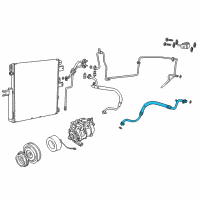 OEM 2018 Ram 3500 Line-A/C Suction Diagram - 68140653AE