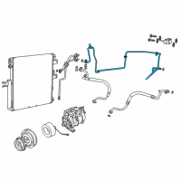 OEM 2016 Ram 3500 Line-A/C Liquid Diagram - 68140657AC