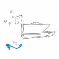 OEM 2020 Lexus RC350 Socket & Wire, RR La Diagram - 81585-24100