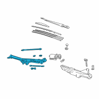 OEM 1997 Acura NSX Link, Front Wiper (Lh) Diagram - 76530-SL0-A01