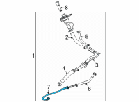 OEM 2022 Cadillac Escalade Vent Hose Diagram - 84564116