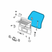 OEM Jeep Commander WEATHERSTRIP-LIFTGATE Diagram - 55396676AI