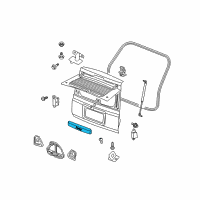 OEM 2007 Jeep Commander Handle-LIFTGATE Diagram - 55369087AG