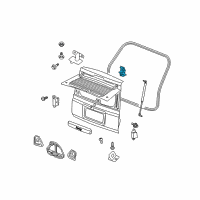 OEM 2018 Dodge Grand Caravan Latch-LIFTGATE Diagram - 4589581AL