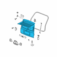 OEM 2006 Jeep Commander LIFTGATE-LIFTGATE Diagram - 55369000AE