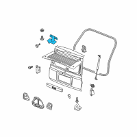 OEM Jeep Liftgate Hinge Diagram - 55396529AB