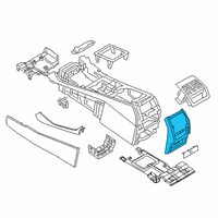 OEM 2022 BMW X6 COVER CENTRE CONSOLE, REAR Diagram - 51-16-9-399-876