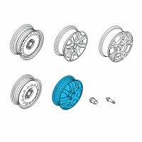 OEM 2019 Ford Fiesta Spare Wheel Diagram - BE8Z-1007-A