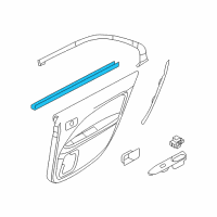 OEM 2009 Ford Fusion Belt Weatherstrip Diagram - 6E5Z-5425860-AA