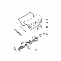 OEM 2011 BMW 335i Bowden Cable, Emergency Unlocking Diagram - 51-24-7-201-608