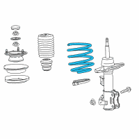 OEM 2013 Cadillac ATS Coil Spring Diagram - 22832839