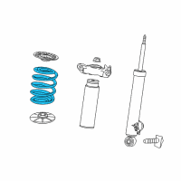 OEM 2014 Buick LaCrosse Rear Coil Spring Diagram - 13312081