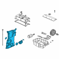 OEM 2009 Honda CR-V Case Assembly, Chain Diagram - 11410-RZA-010