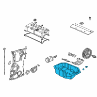 OEM 2005 Acura TSX Pan, Oil Diagram - 11200-RBB-000