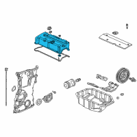 OEM Acura Cover, Cylinder Head Diagram - 12310-RBB-A00